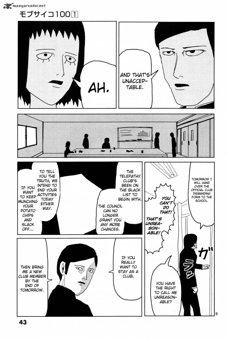 Mob Psycho 100 Chapter 3 page 9