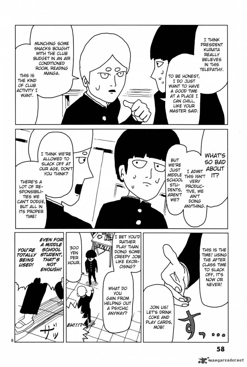 Mob Psycho 100 Chapter 4 page 8