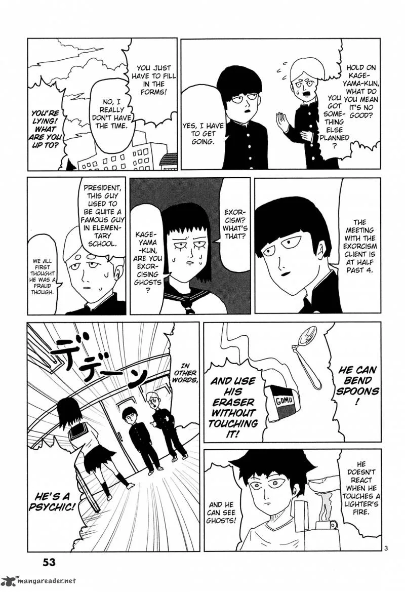 Mob Psycho 100 Chapter 4 page 3
