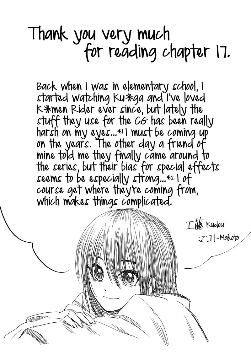 Mokuyoubi wa Kimi to Nakitai. Chapter 17 page 14