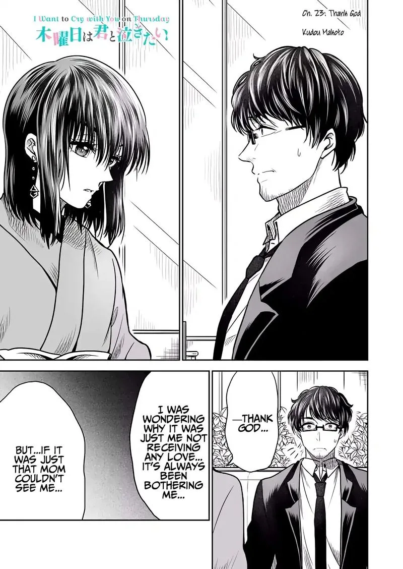 Mokuyoubi wa Kimi to Nakitai. Chapter 23 page 1