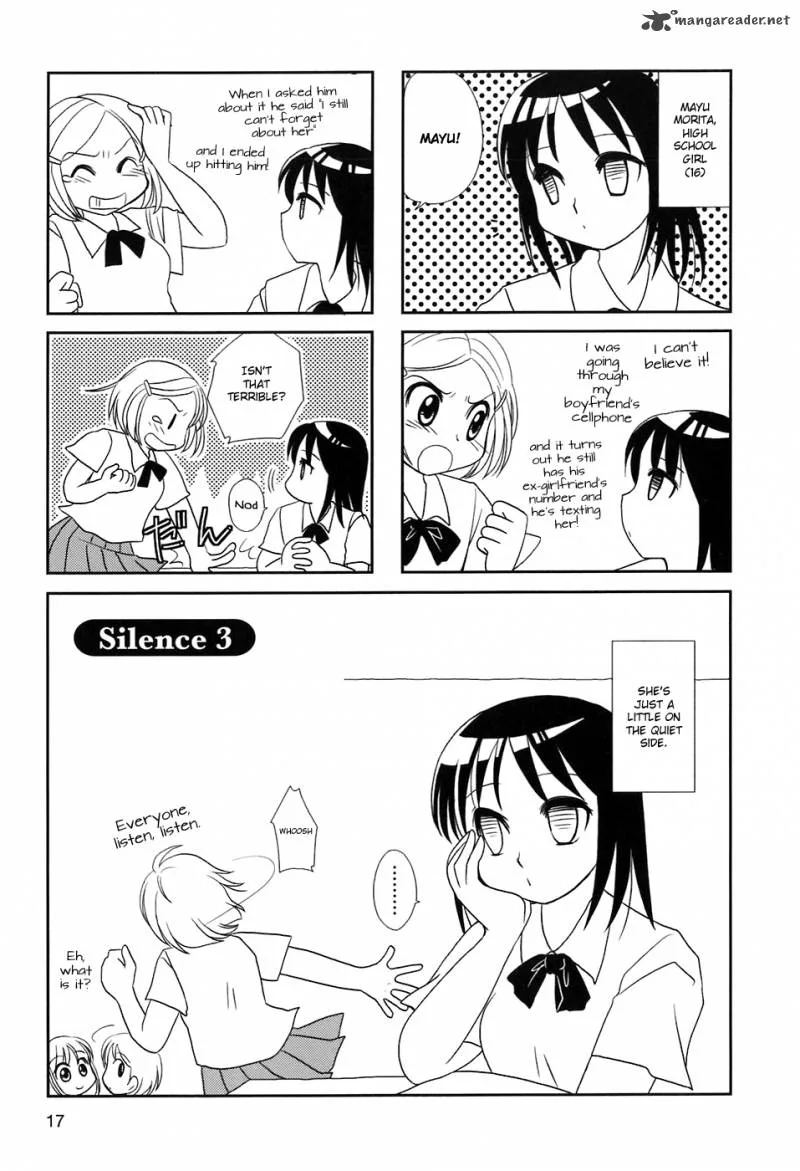 Morita-san wa Mukuchi Chapter 3 page 1