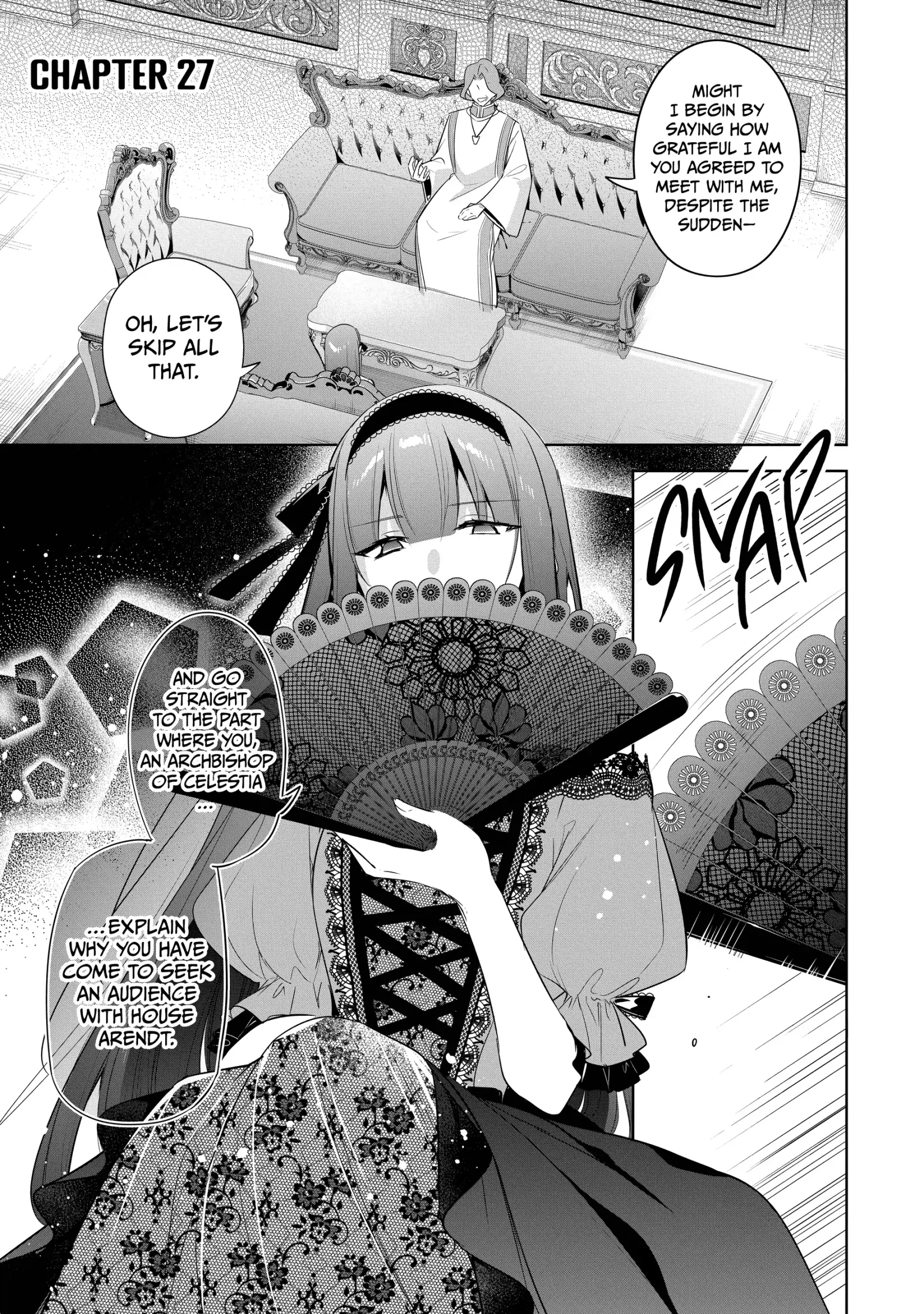 Mujikaku Seijo wa Kyou mo Muishiki ni Chikara wo Tarenagasu - Koushaku-ke no Ochikobore Reijou, Totsugisaki de Shiwase wo Tsukami Toru Chapter 27 page 1