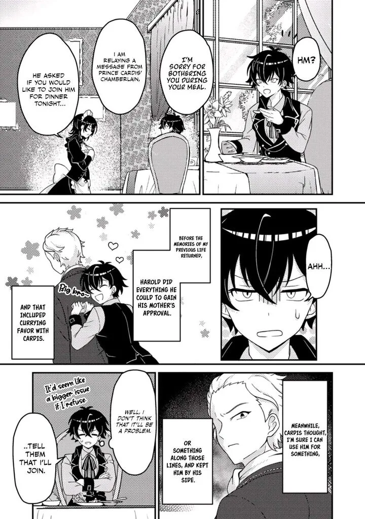Munou no Akudou Ouji wa Ikinokoritai: Ren'ai RPG no Akuyaku Mob ni Tensei Shita kedo, Gensaku Mushi Shite Saikyou o Mezasu Chapter 2 page 20