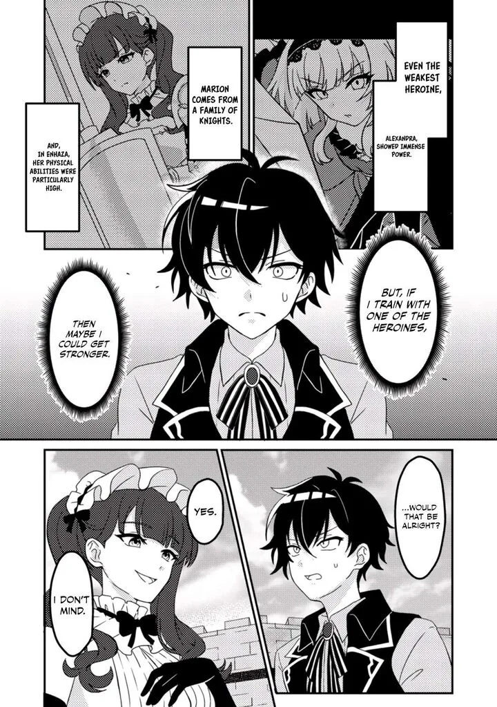 Munou no Akudou Ouji wa Ikinokoritai: Ren'ai RPG no Akuyaku Mob ni Tensei Shita kedo, Gensaku Mushi Shite Saikyou o Mezasu Chapter 2 page 10