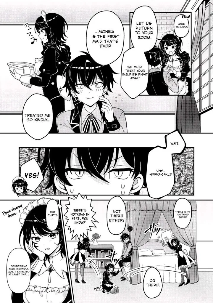 Munou no Akudou Ouji wa Ikinokoritai: Ren'ai RPG no Akuyaku Mob ni Tensei Shita kedo, Gensaku Mushi Shite Saikyou o Mezasu Chapter 2 page 18