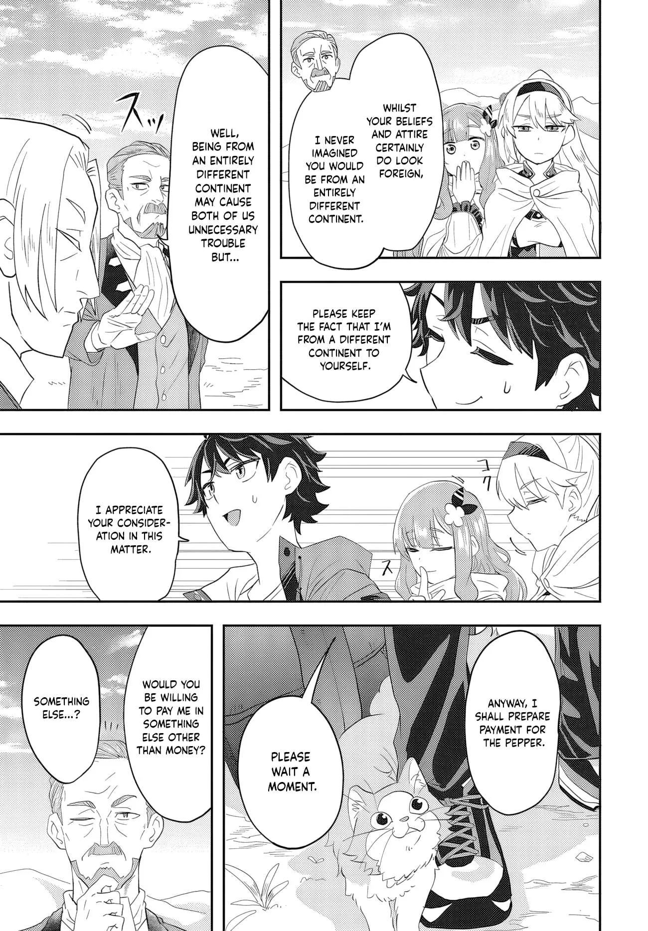 Muteki Shounin no Isekai Nariagari Monogatari ~Gendai no Seihin o Jizai ni Toriyoseru Sukiru ga Aru Node Isekai de wa Rakushoudesu~ Chapter 1 page 53