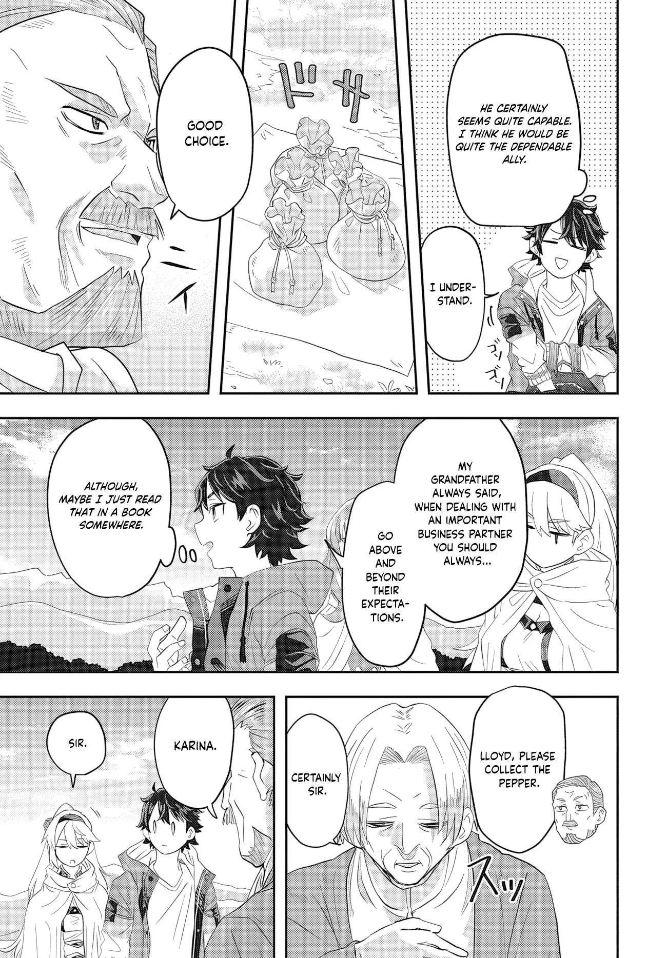 Muteki Shounin no Isekai Nariagari Monogatari ~Gendai no Seihin o Jizai ni Toriyoseru Sukiru ga Aru Node Isekai de wa Rakushoudesu~ Chapter 1 page 55