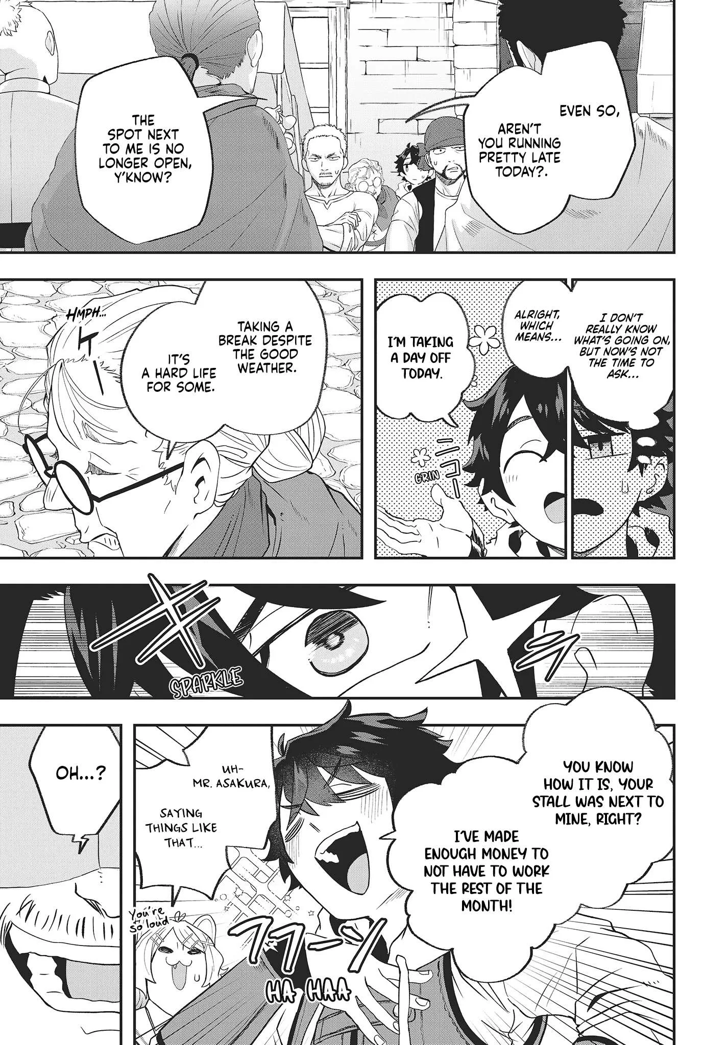 Muteki Shounin no Isekai Nariagari Monogatari ~Gendai no Seihin o Jizai ni Toriyoseru Sukiru ga Aru Node Isekai de wa Rakushoudesu~ Chapter 17 page 3