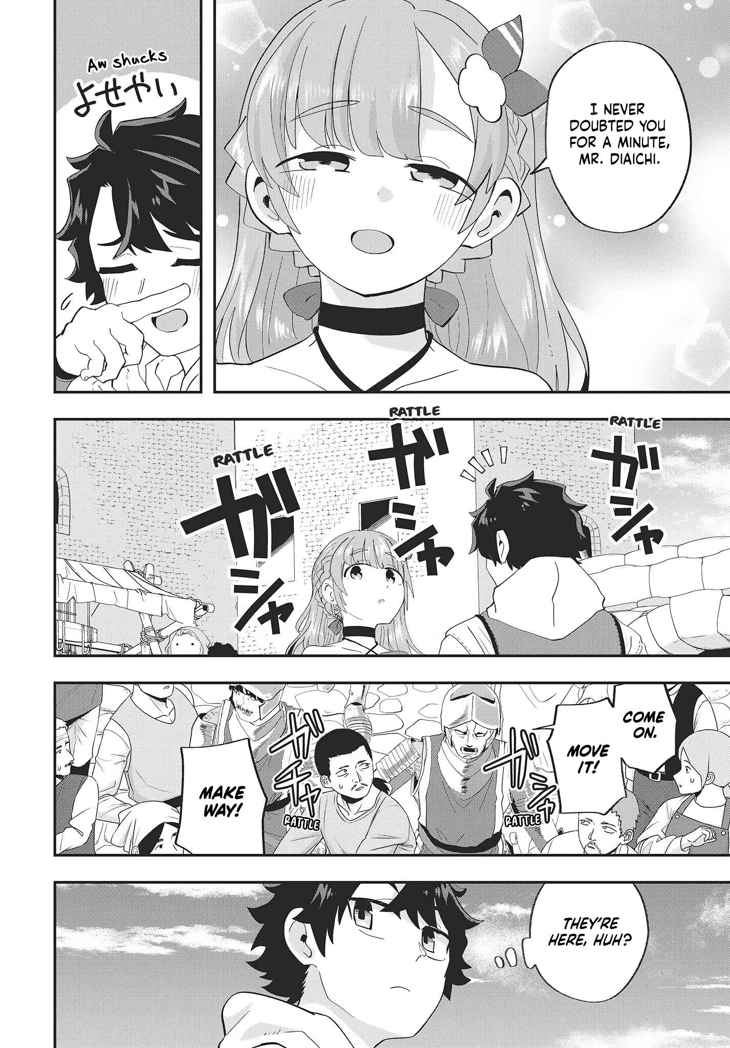 Muteki Shounin no Isekai Nariagari Monogatari ~Gendai no Seihin o Jizai ni Toriyoseru Sukiru ga Aru Node Isekai de wa Rakushoudesu~ Chapter 20 page 12