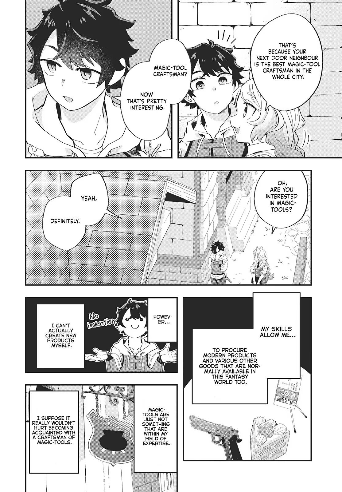Muteki Shounin no Isekai Nariagari Monogatari ~Gendai no Seihin o Jizai ni Toriyoseru Sukiru ga Aru Node Isekai de wa Rakushoudesu~ Chapter 21 page 18