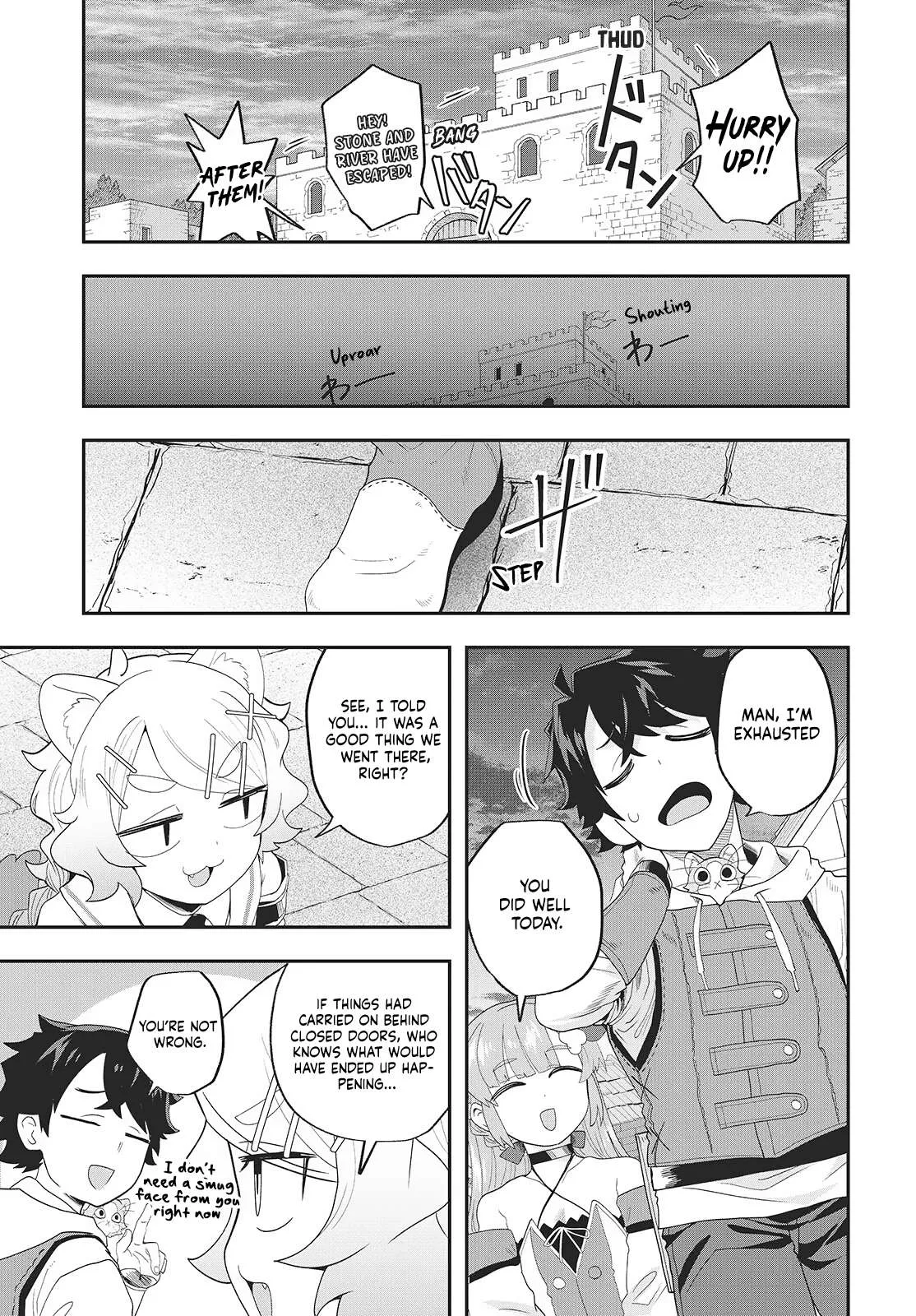 Muteki Shounin no Isekai Nariagari Monogatari ~Gendai no Seihin o Jizai ni Toriyoseru Sukiru ga Aru Node Isekai de wa Rakushoudesu~ Chapter 25 page 35