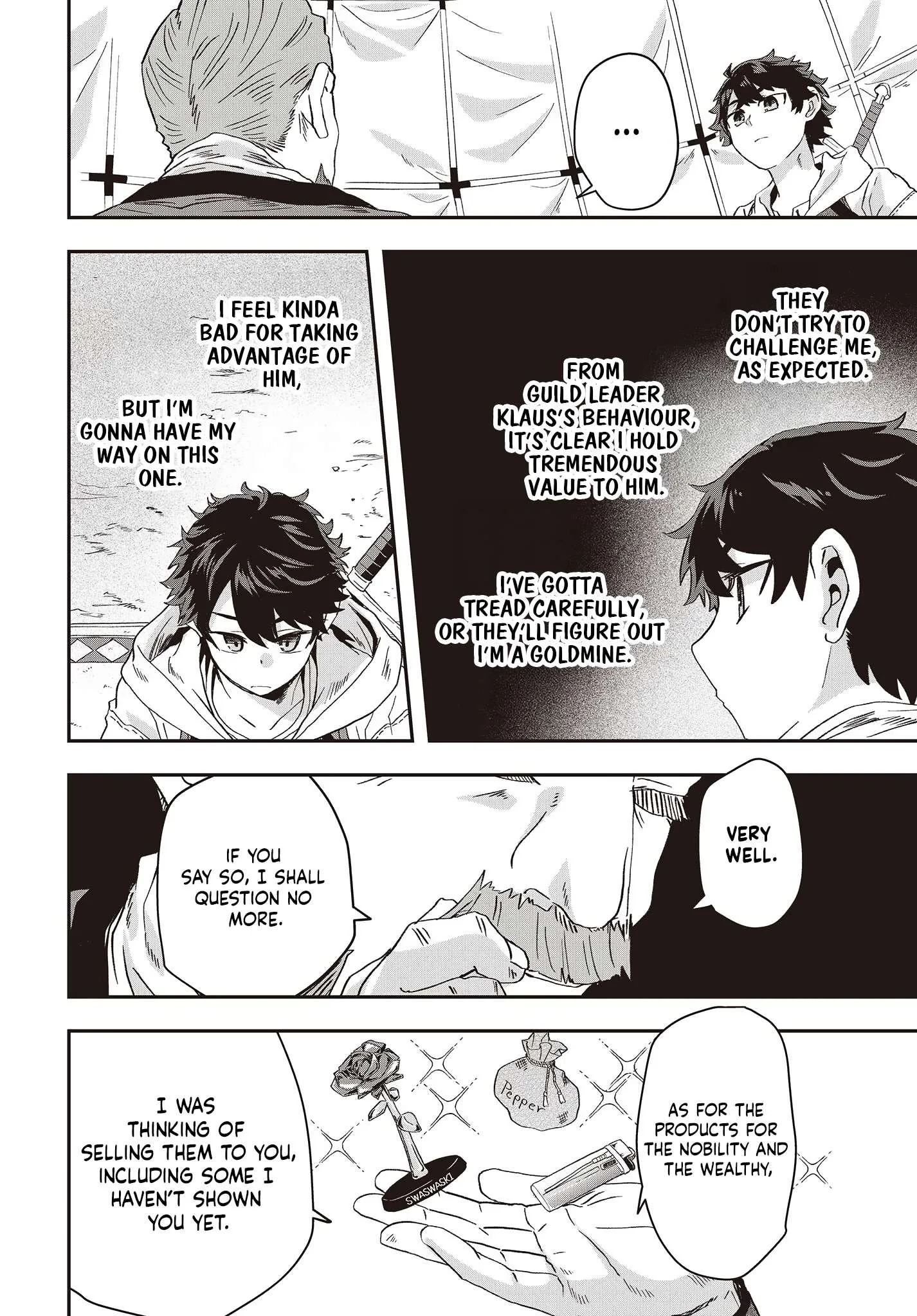 Muteki Shounin no Isekai Nariagari Monogatari ~Gendai no Seihin o Jizai ni Toriyoseru Sukiru ga Aru Node Isekai de wa Rakushoudesu~ Chapter 8 page 28
