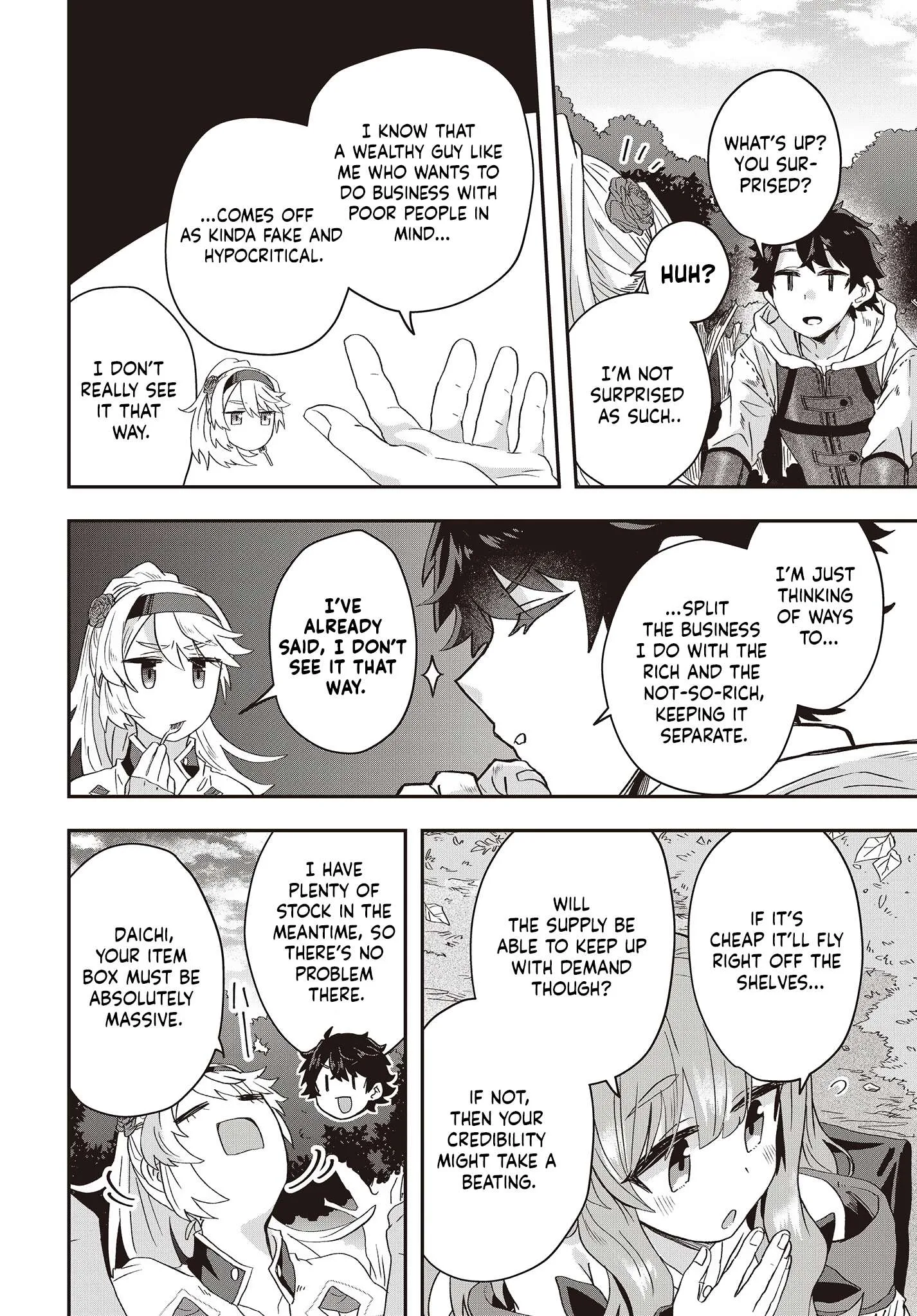 Muteki Shounin no Isekai Nariagari Monogatari ~Gendai no Seihin o Jizai ni Toriyoseru Sukiru ga Aru Node Isekai de wa Rakushoudesu~ Chapter 8 page 6
