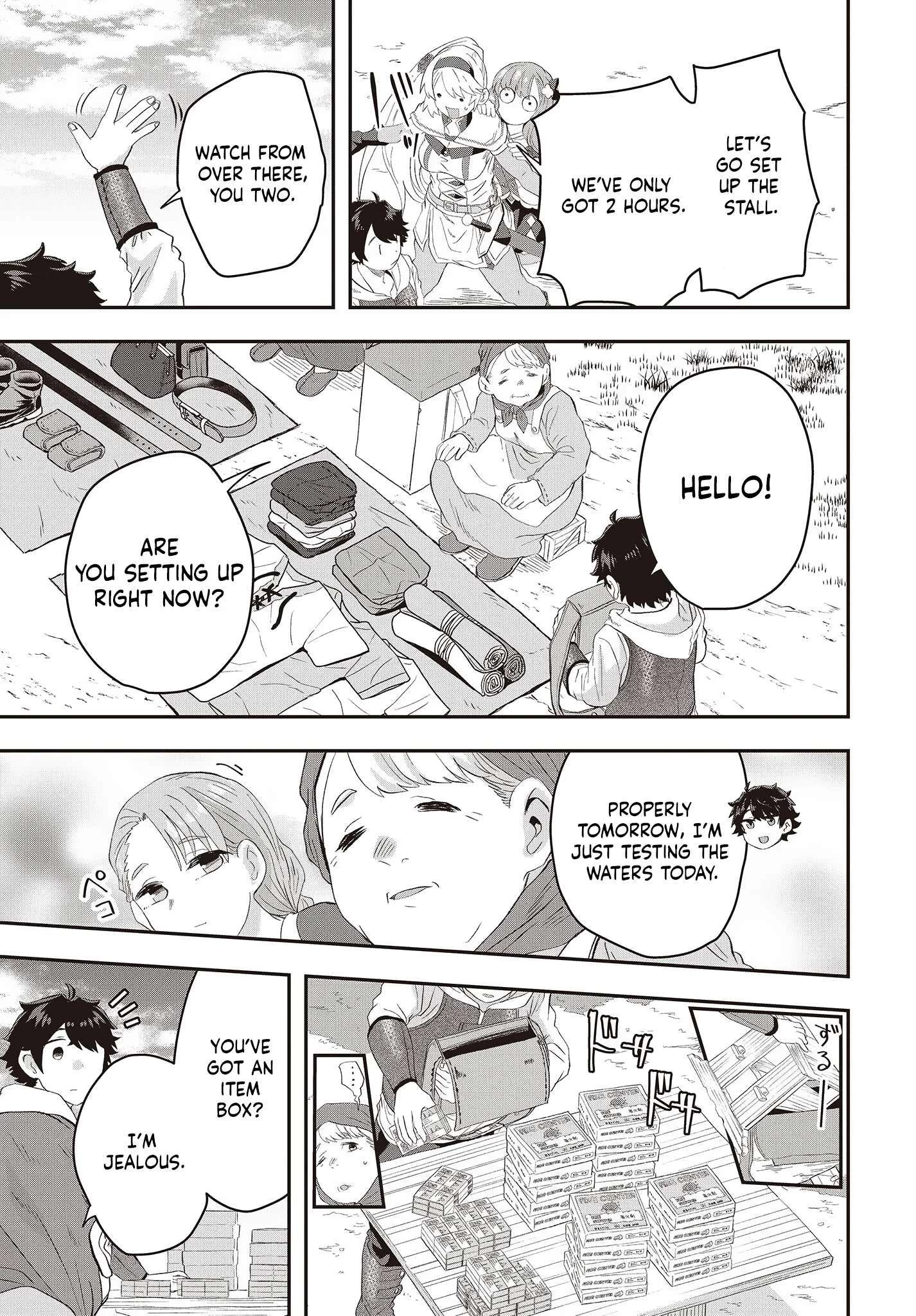 Muteki Shounin no Isekai Nariagari Monogatari ~Gendai no Seihin o Jizai ni Toriyoseru Sukiru ga Aru Node Isekai de wa Rakushoudesu~ Chapter 9 page 31