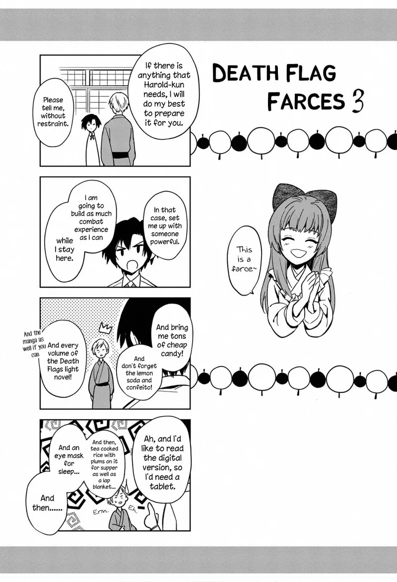 My Death Flags Show No Sign of Ending Chapter 22.5 page 1