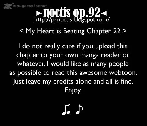 My Heart is Beating Chapter 22 page 1