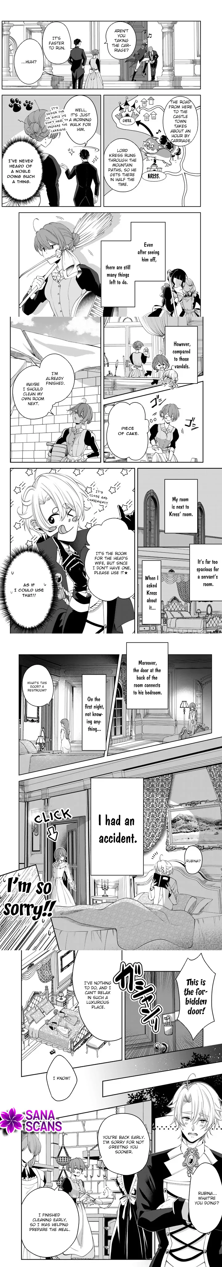 My master is a big, dog-like knight. Chapter 9 page 2