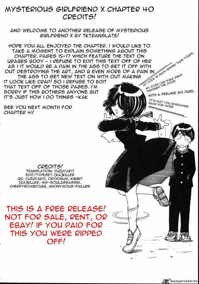 Mysterious Girlfriend X Chapter 40 page 26