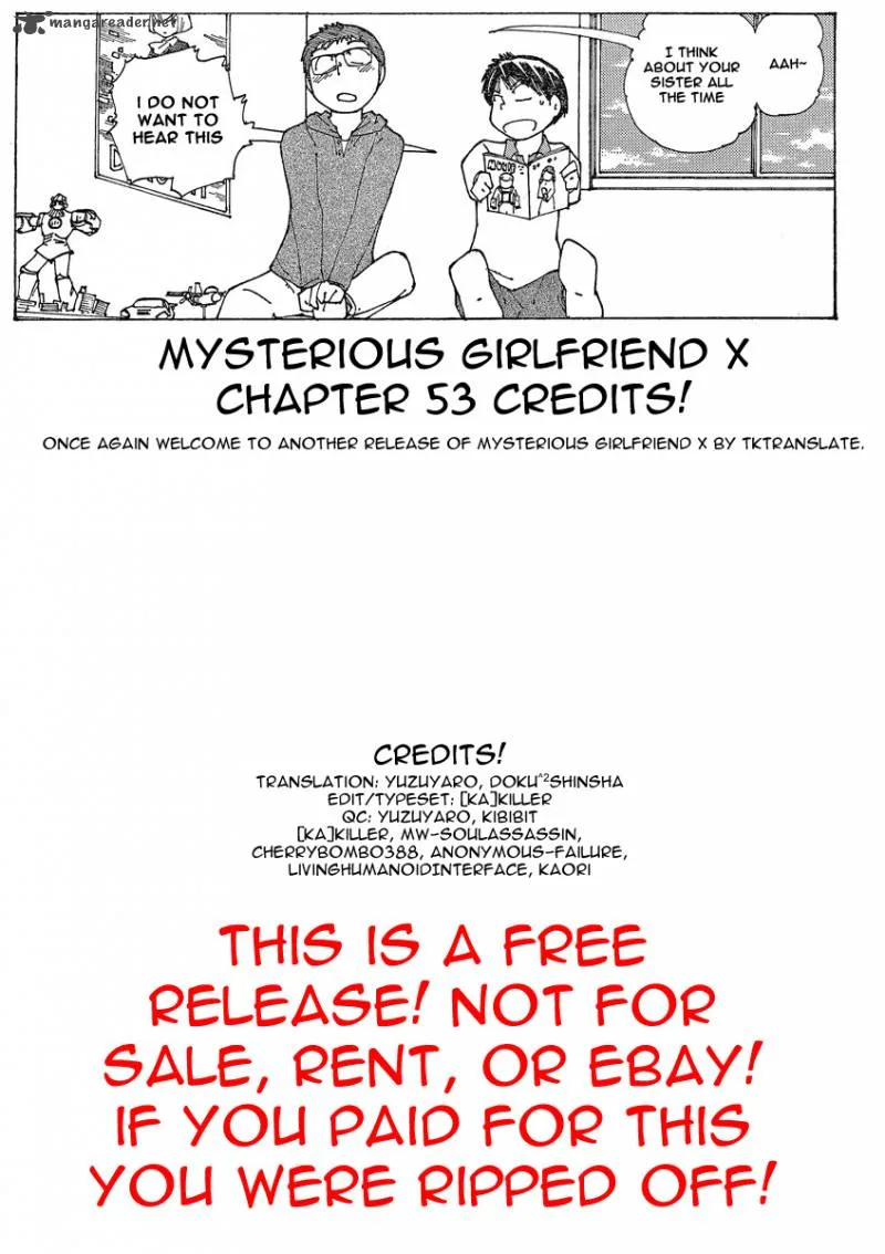 Mysterious Girlfriend X Chapter 53 page 17