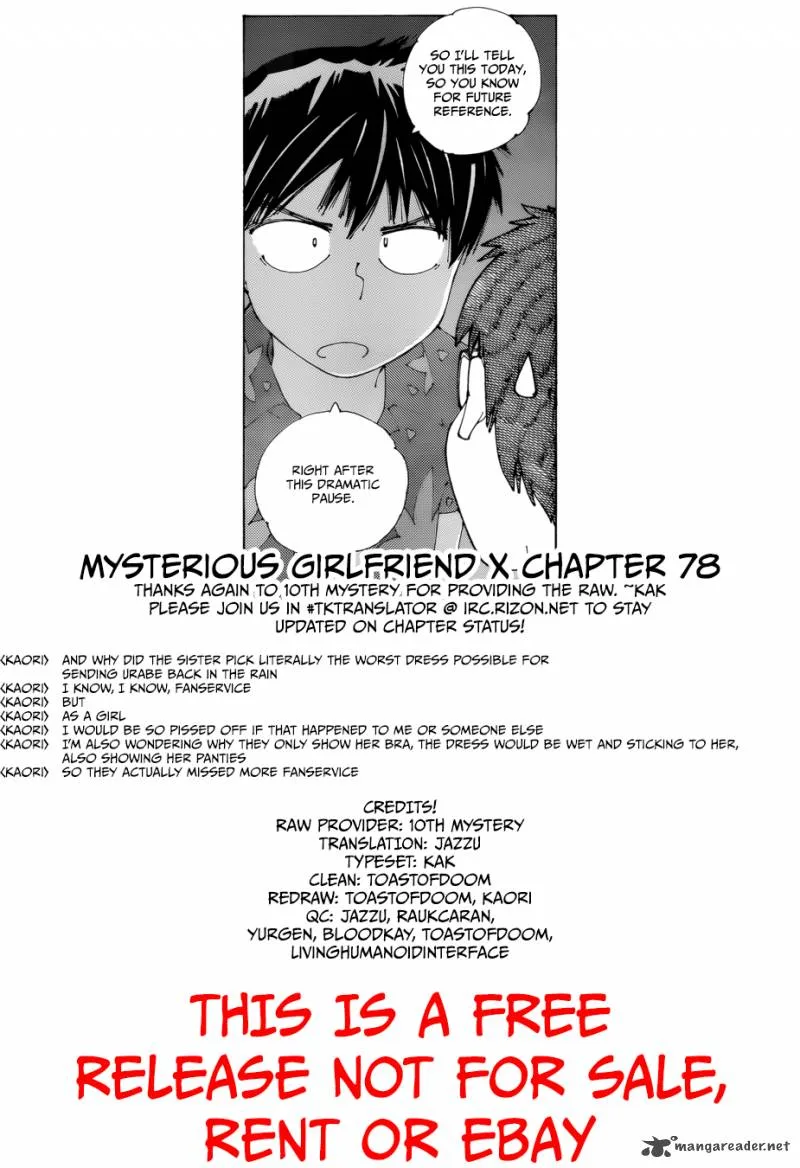 Mysterious Girlfriend X Chapter 78 page 26