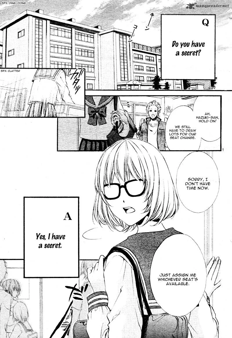 Naisho no Jikan Chapter 1 page 1