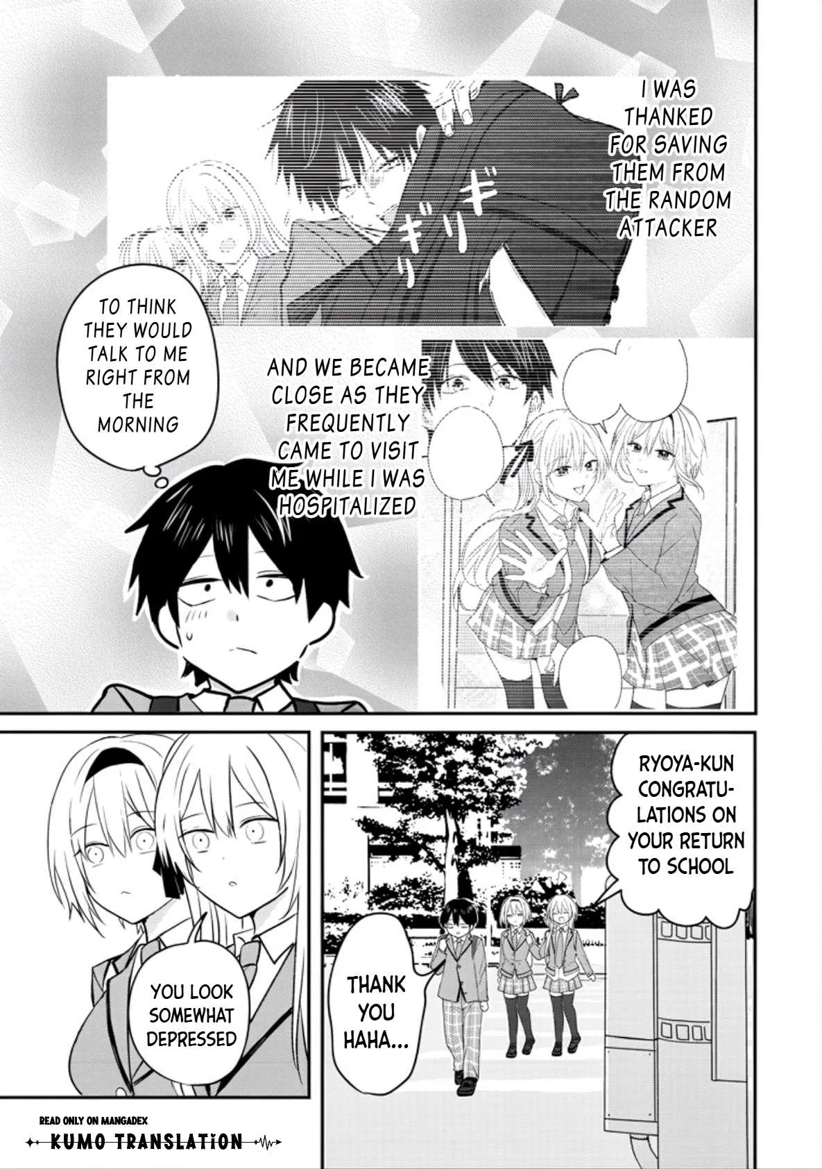 Nani No Torie Mo Nai Heibonna Ore Ga Bijin Futago Shimai Wo Inochigake De Tasuketa Kekka, Jitsuha Yan De Redatta Ni Nin Wo Ga Chi Horesaseteshimatta Ken Chapter 2 page 7
