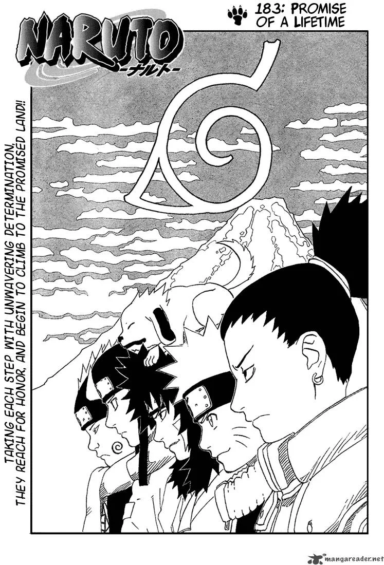 Naruto Chapter 183 page 1
