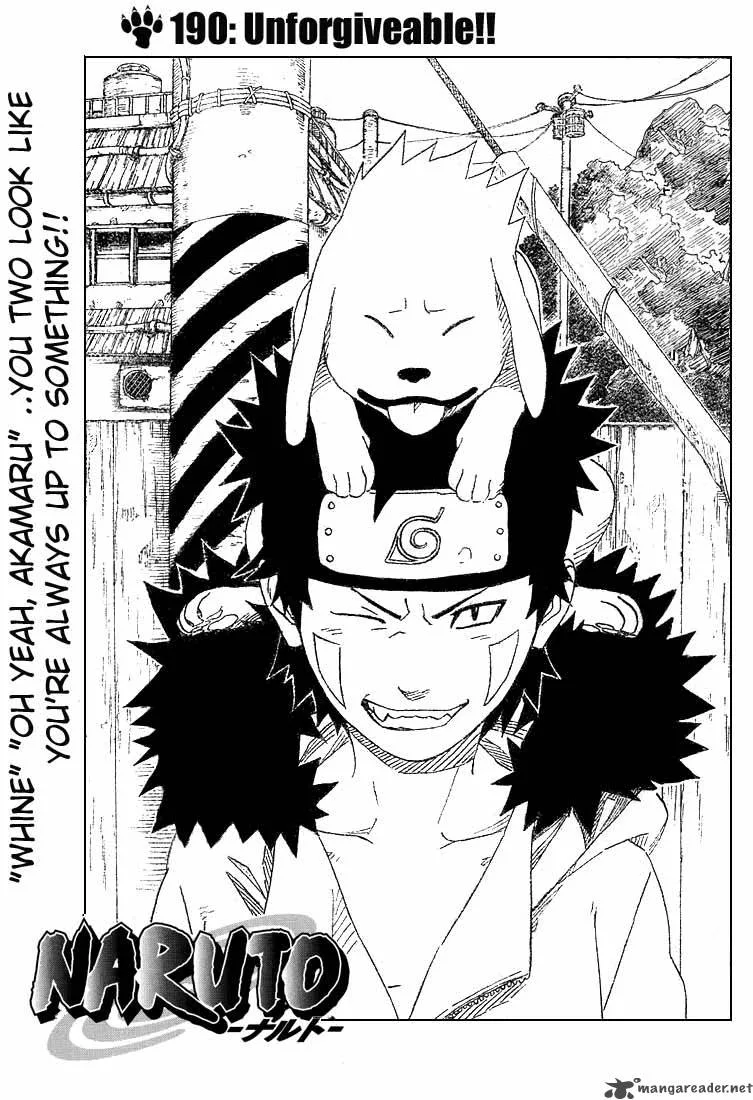 Naruto Chapter 190 page 1