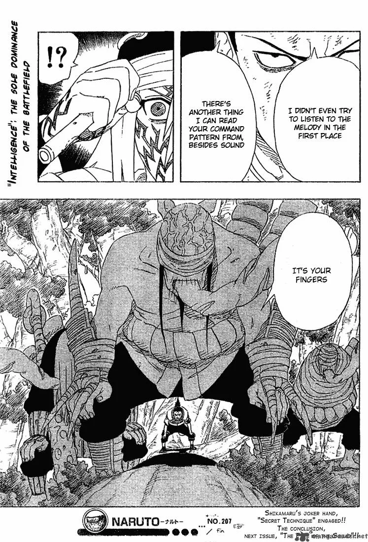 Naruto Chapter 207 page 20