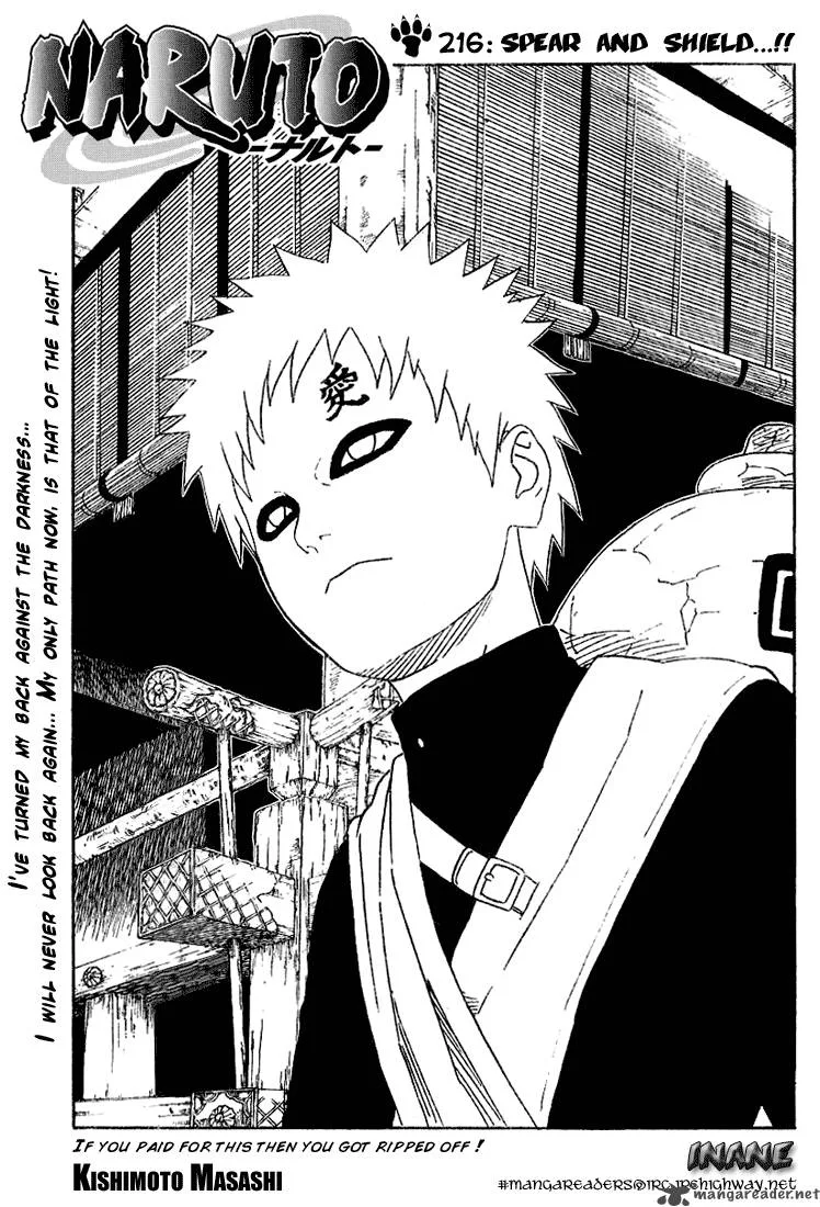 Naruto Chapter 216 page 1