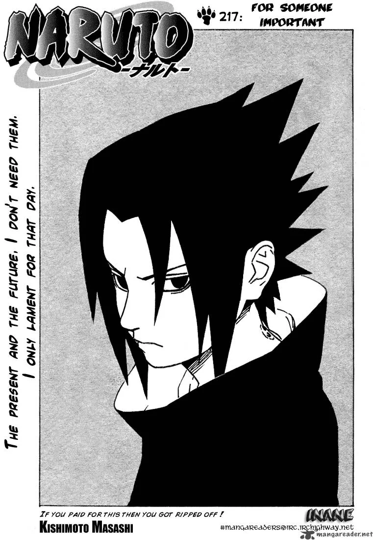 Naruto Chapter 217 page 1