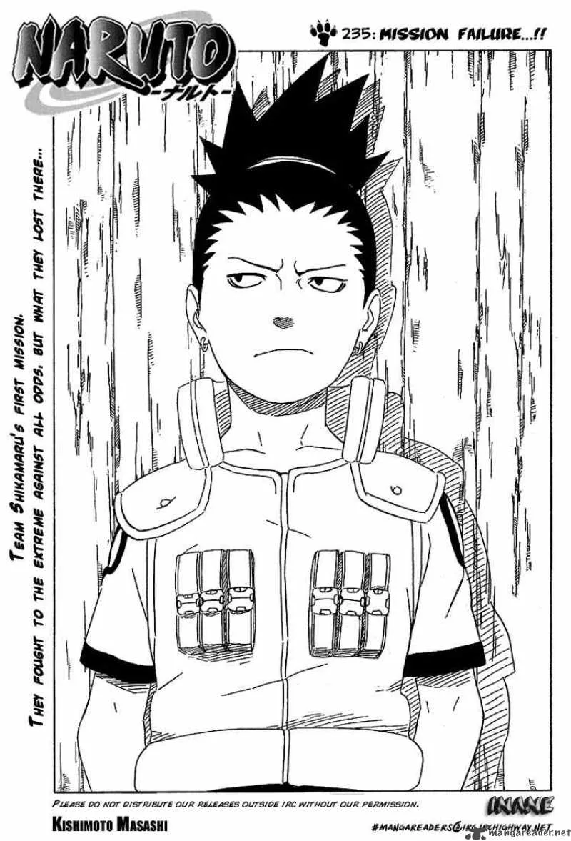 Naruto Chapter 235 page 1
