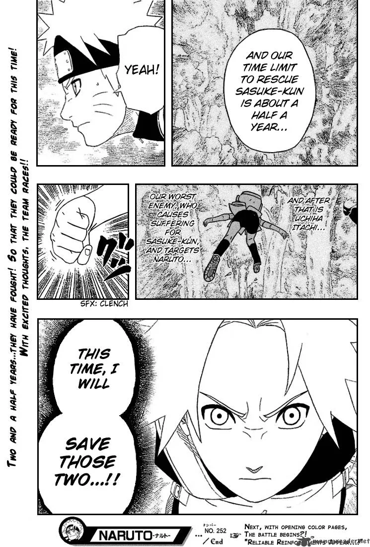 Naruto Chapter 252 page 20