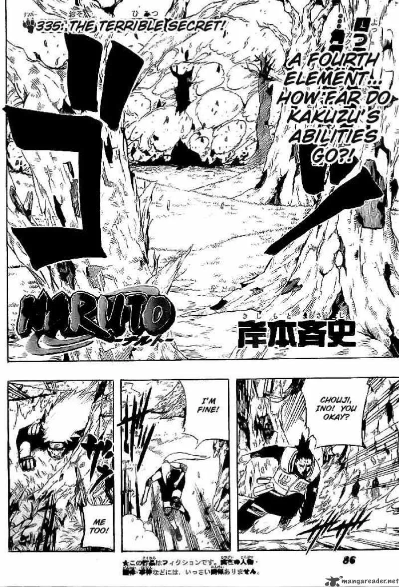 Naruto Chapter 335 page 2