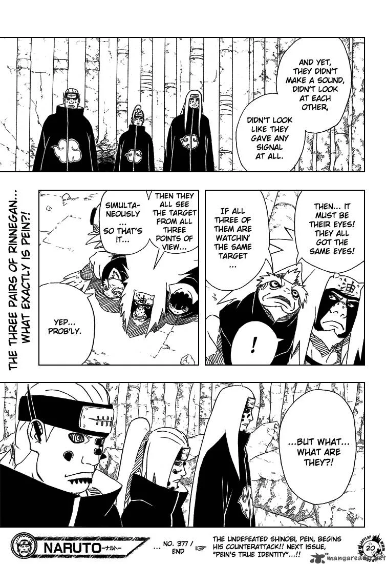 Naruto Chapter 377 page 20