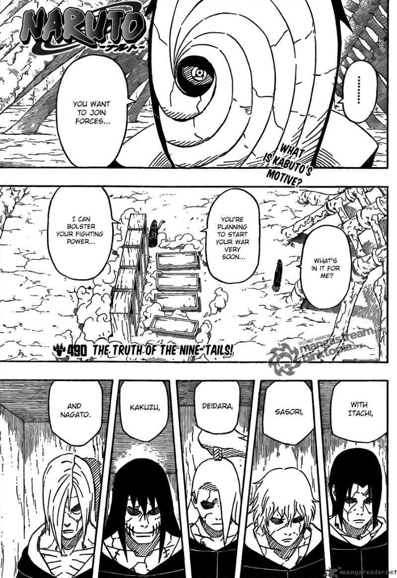 Naruto Chapter 490 page 1