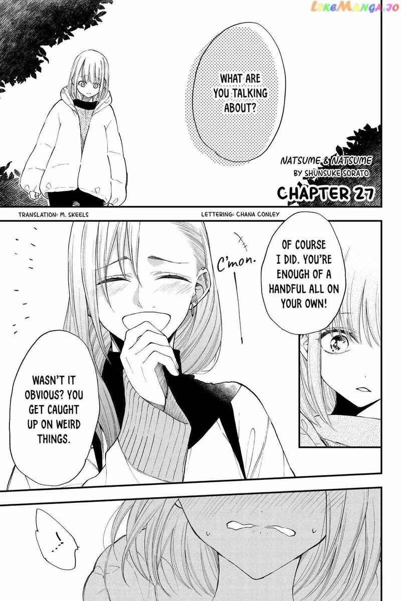 Natsume to Natsume Chapter 27 page 11