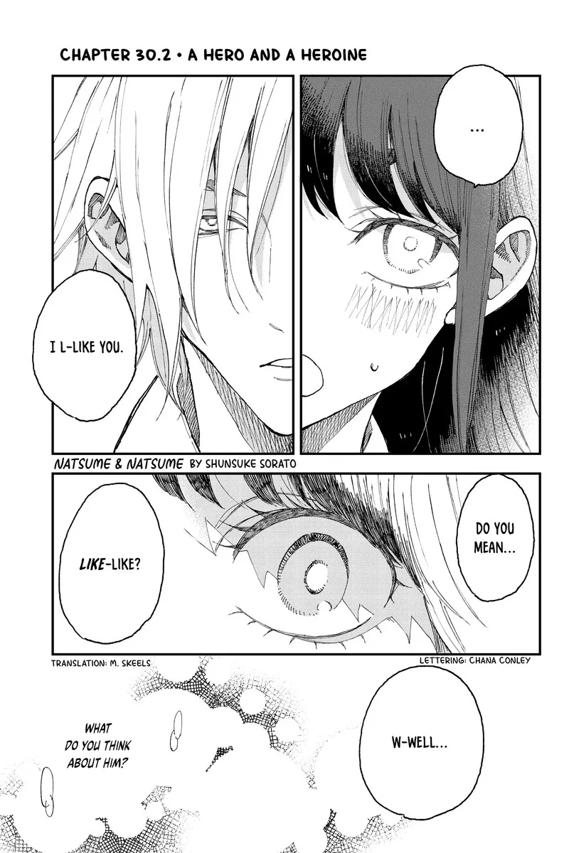 Natsume to Natsume Chapter 30.2 page 1
