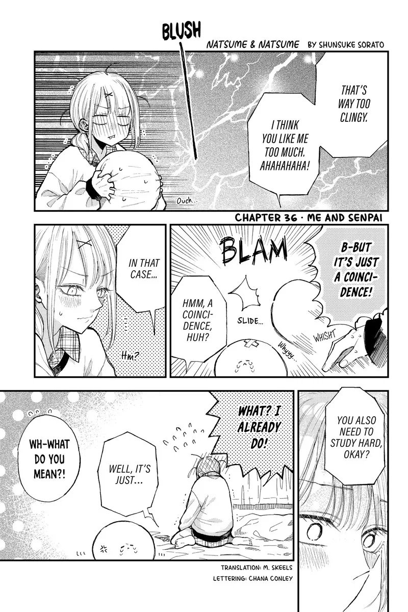 Natsume to Natsume Chapter 36.2 page 1