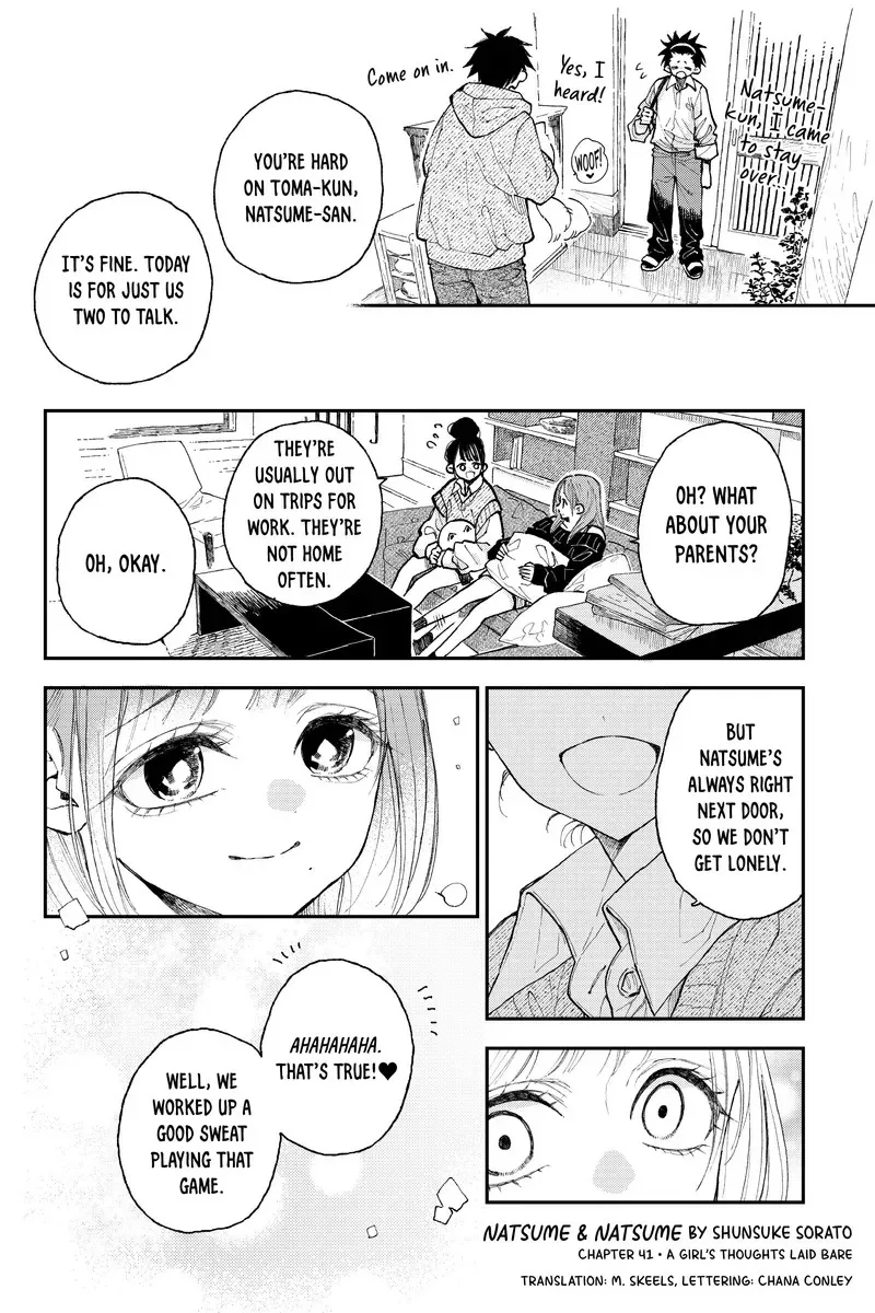 Natsume to Natsume Chapter 41.2 page 1