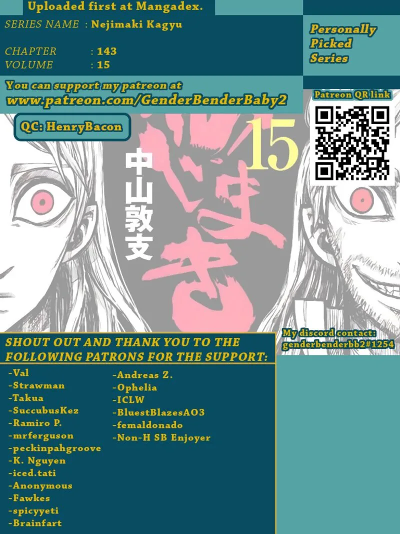 Nejimaki Kagyu Chapter 143 page 1