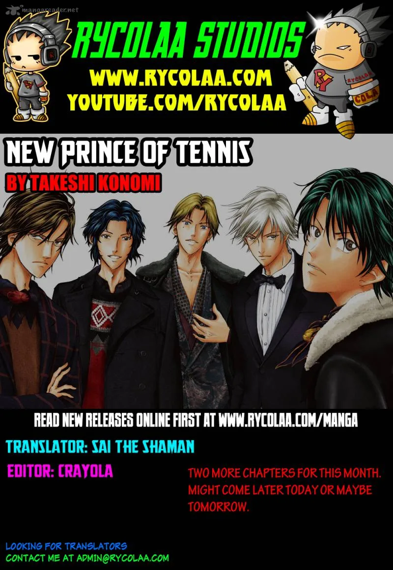 New Prince of Tennis Chapter 109 page 1