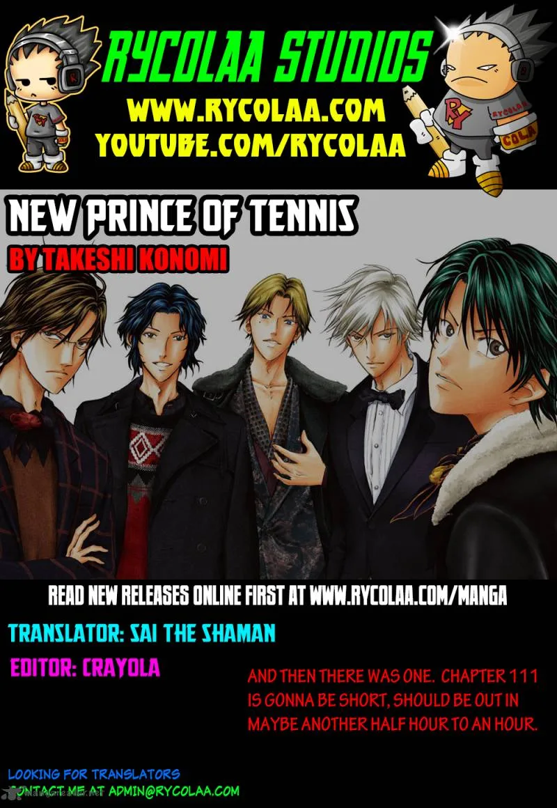 New Prince of Tennis Chapter 110 page 1