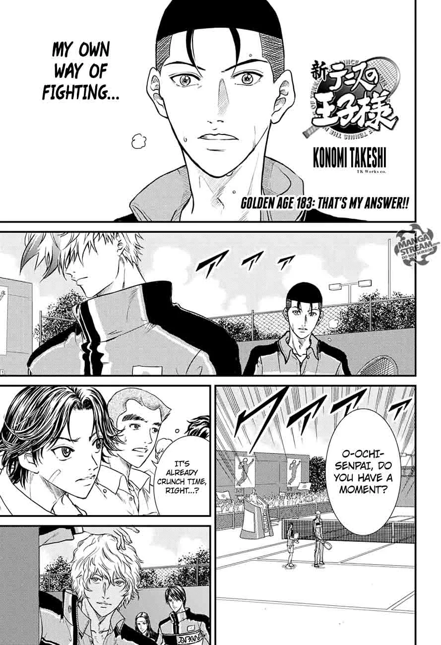 New Prince of Tennis Chapter 183 page 1