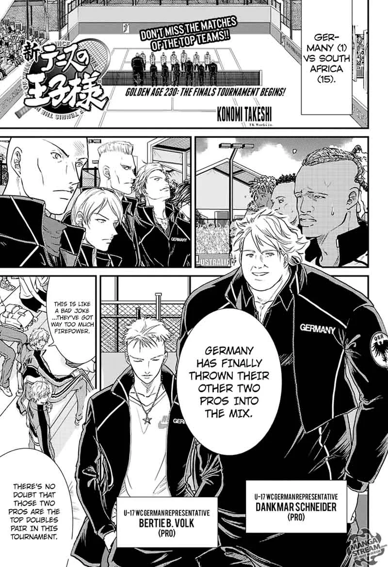 New Prince of Tennis Chapter 230 page 1