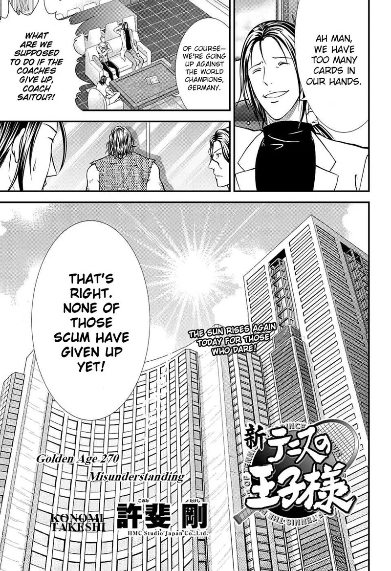 New Prince of Tennis Chapter 270 page 3