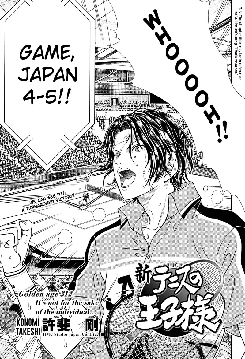New Prince of Tennis Chapter 312 page 3