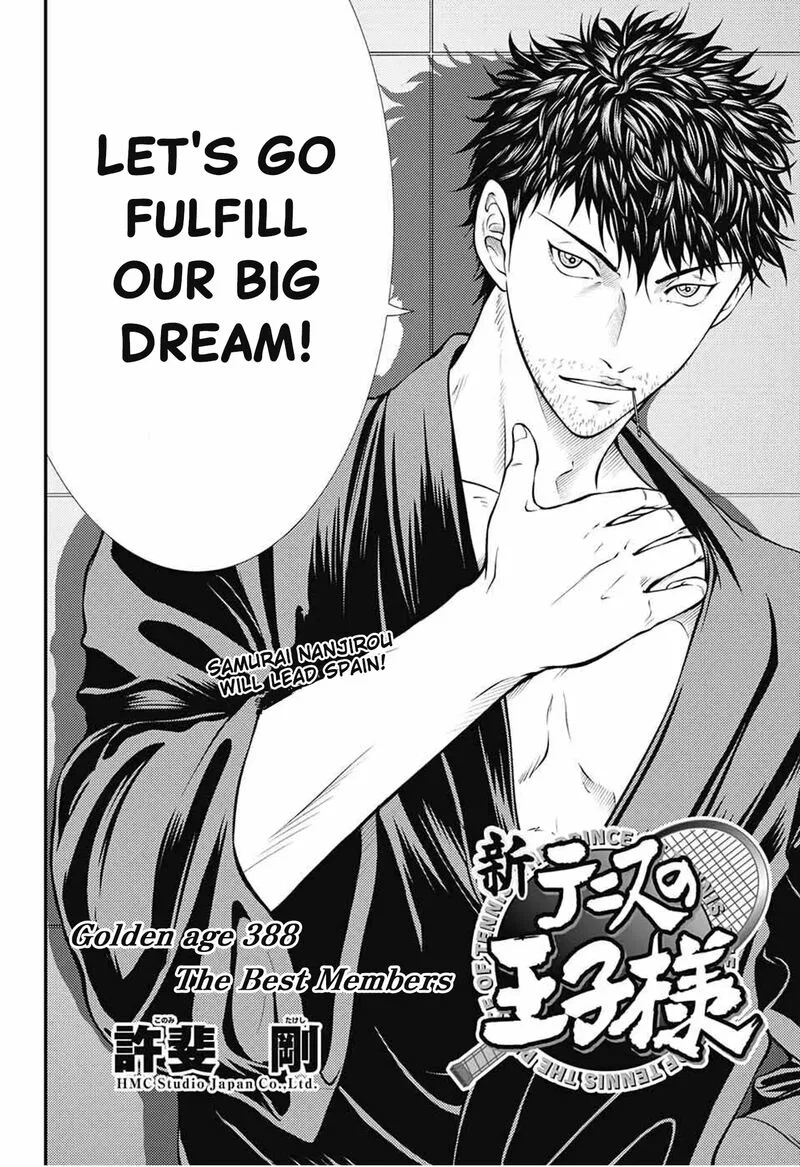 New Prince of Tennis Chapter 388 page 2