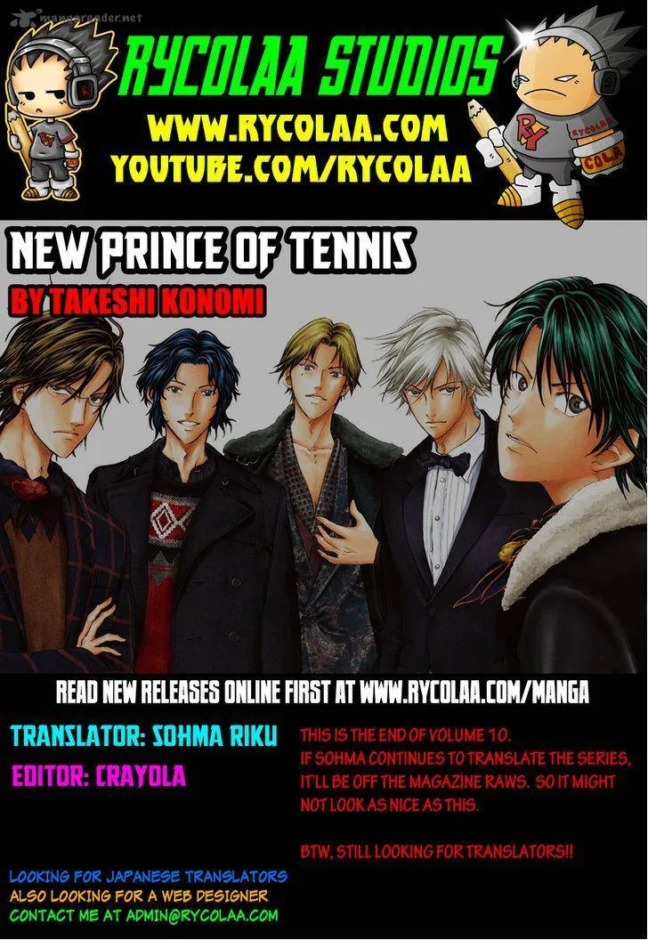 New Prince of Tennis Chapter 95 page 1